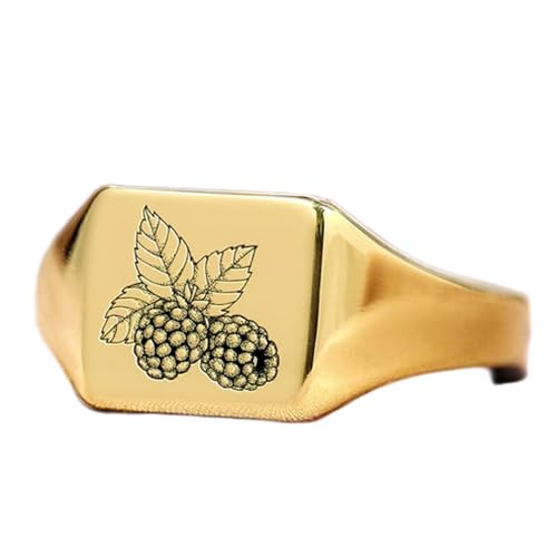 Bague framboise hypoallergénique en argent fini les allergies