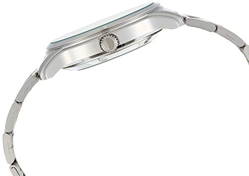 Seiko 5 Automatische witte wijzerplaat zilver roestvrij staal herenhorloge SNKP15K1 - Afbeelding 5