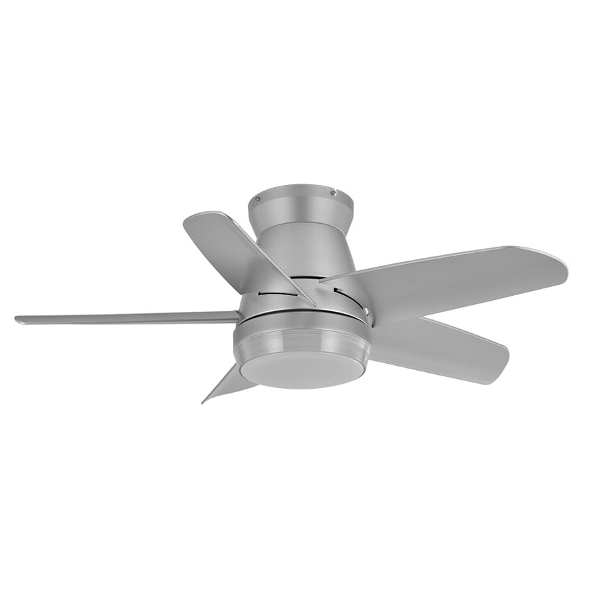 Ventilateur plafonnier 5 pales pour rafraîchir et éclairer une chambre en été