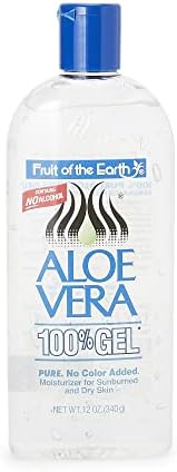 Fruit of the Earth Moisturer Gel, Aloe Vera, 12 Ounce