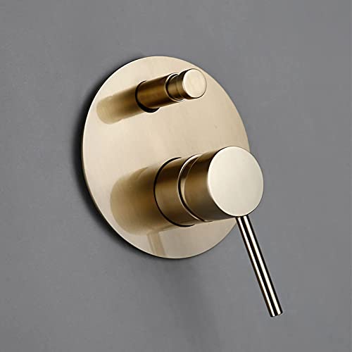 Mélangeur en laiton tap et douche à main or brossé pour rénovation de douche - 6