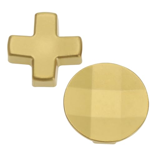 Image of ECSiNG 2Pcs Metal D-Pads Paddles Replacement Parts Directional Pad Kits Compatible with Xbox One Elite Series 2 Compatible with Xbox Elite 2 Core, Gold