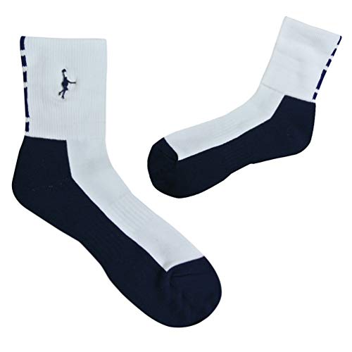 IN THE PAINT インザペイント パネルソックス ITP860W (ホワイト/ネイビー, 22cm-25cm)