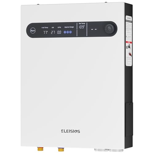 ELEISIOS Tankless Electric Water Heater 18KW 240V,On Demand Instant Hot Water Heater With LED...