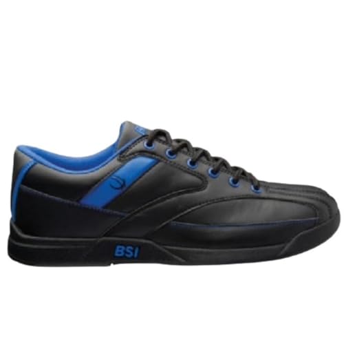 BSI Mens Sport Shoe - Lightweight Leather Bowling Shoes with Smooth Slide Sole for Men