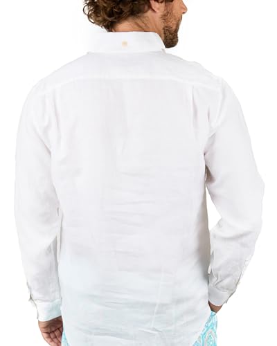 The Casa Blanca - Premium Linen Men's Shirt- Regular Fit, White2
