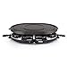 Princess 162700 Oval Grill Party – Raclette y parrilla, con parte diseñada especialmente para creps, 8 personas