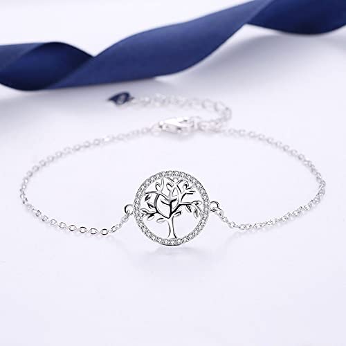 Bracelet d'amitié réglable en argent idée cadeau anniversaire femme