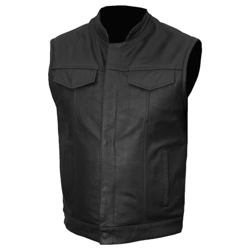 Fulmer 500 Legion Leather Vest - Black, 3X-Large