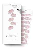ohora Halbgehärtete Gel-Nagelstreifen von (N Pixie Dust) – Funktioniert mit allen Nagellampen, Salonqualität, langlebig, einfach anzubringen und zu entfernen – inklusive 2 Vorbereitungspads