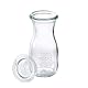 APS 82305 6er Set Weck-Flaschen mit Deckel, Ø 5,5 cm, H: 11,5 cm, 150 ml