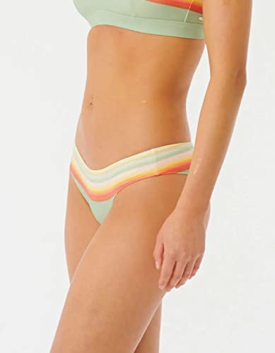 Rip Curl Surf Revival Cheeky Coverage Bikini Bottoms Green #TOP1