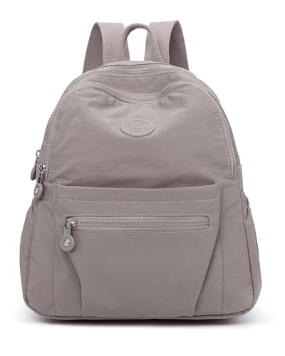 Image of Pealwel Mini Backpack Purse for Women,Small Nylon backpacks for Ladies Backpacks Women Anti Theft Travel Bag (A-Khaki)