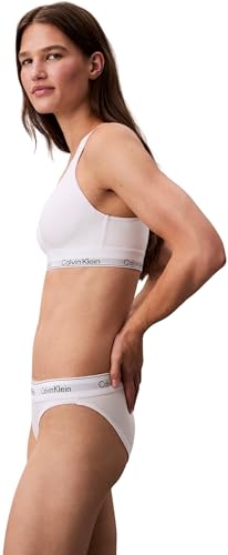 Calvin Klein Damen Bralette Lift mit Logobund, Weiß (White), XS 3