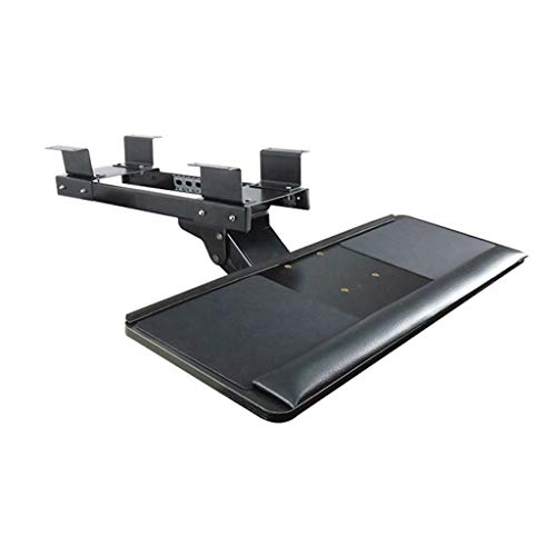 Tray WRJ@ Keyboard, Keyboard Platform,Under Desk-Mount Keyboard, Adjustable - Ergonomic Keyboard Shelf with Tilt and Swivel.
