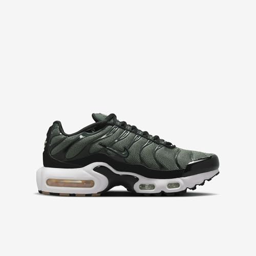 Nike Air Max Plus Big Kids' Shoes (CD0609-302, Vintage Green/Black/Hemp/Vintage Green) Size 43