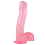 Super Long Stick for Women 11 Inch Huge Diameter Anales Plugs Brown (Pink)