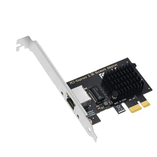 PCI-E to RJ45 Network Card 2.5Gbps Gigabit Ethernet 1000/2500Mbps PCIE Network Card LAN Controller Adapter RJ45 for Desktop PC 1000M Black 8111E miniatura 2