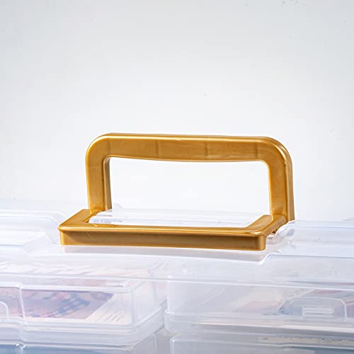 Image of novelinks Photo Storage Box and 16 Inner 4 inch x 6 inch Photo Storage Containers | 1Pack Clear, Photo Albums 4x6 Pictures, Photo Organizers and Storage, Card Game Storage, Task Boxes for Special Education