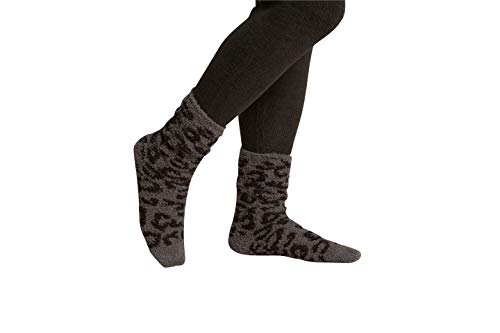 Image of Barefoot Dreams CozyChic Barefoot in the Wild Fuzzy Socks for Women, Ultra Soft Plush Microfiber, Warm & Cozy