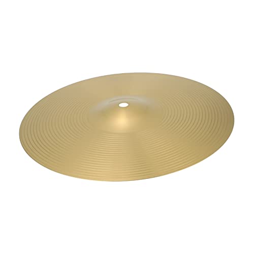 Kisangel 12'' Jazz Drum Cymbal Replacement Brass Mute Pad for Drums Accessories