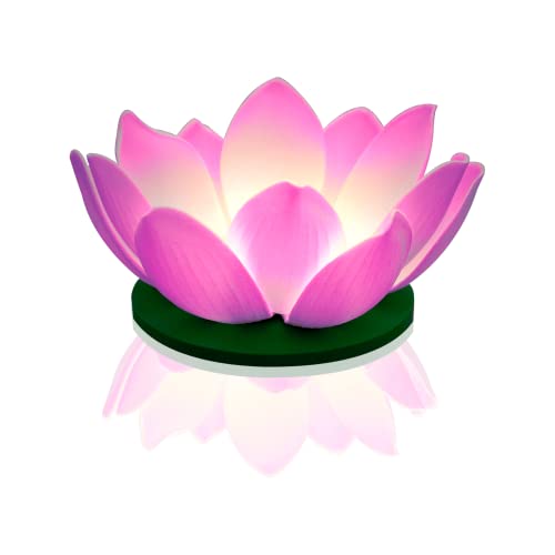 SKYLANTERN Lanterne Flottante LED Parme - Lanterne LED Nymphea - Lampe Flottante Nénuphar pour Décoration Extérieure Mariage, Piscine, Décor Extérieur Flottant