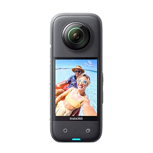Insta360 X3 - Waterproof 360 Action Camera With 1/2" 48Mp Sensors 5.7K 360 Active Hdr Video 72Mp 360 Photo 60Fps 2.29" Touchscreen With Extendable Selfie Stick And 50M Dive Case Housing Kit #TOP1