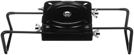 attwood 15700-3 Seat Mount, Clamp-On with Swivel, Adjusts from 7 ½ inches to 18 inches, Black, Powder-Coated Aluminum