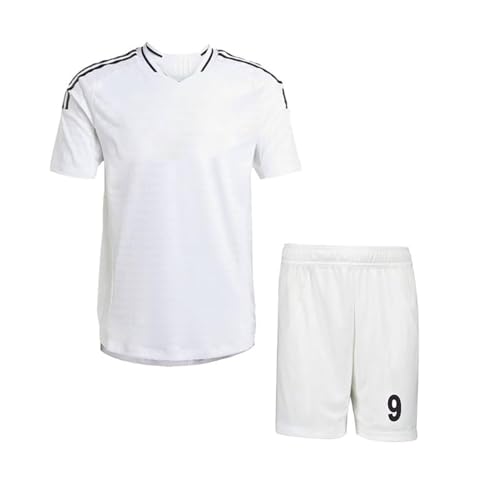 Image of Mbappe 9 Sports Football Team Jersey Boys Tshirt with Printed Shorts 2024 for Men & Kids & Boys (Kid's, Boy's& Men)