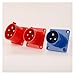 LEJDI Waterproof Industrial Plug 3p 4 Pole 5 Pin Dustproof Male Female 16A 32A Wall Mounted Plug Panel Mounted Plug 220V 380V(3P 16A-C)