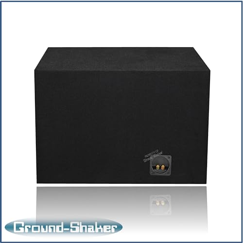 Image of 30HZ Reinforced Competition Single Ported Sub Box Sub Woofer Enclosure Speaker Box Car Audio Subwoofer Ground Shaker Box Ground-Shaker (Black, 15 inch)