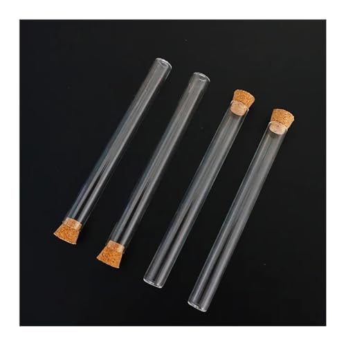Tubes à fond plat de laboratoire en verre pur et liège haute densité de 100mm