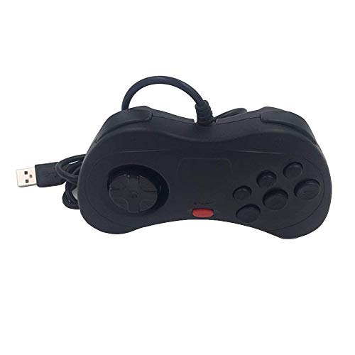 PULABO Manette de jeu pour PC - Code : 1,8 m - Lumière noire et petit jeu rétro recommandé - Qualité supérieure - Artisanat créatif et exquis Cover