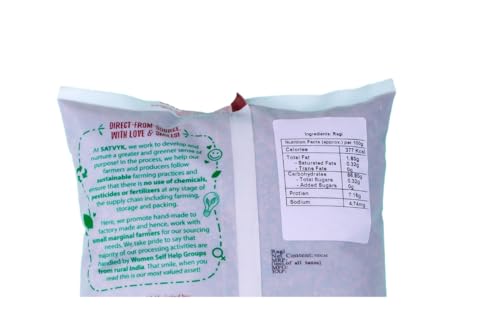 Image of S Siddhagiri's SATVYK THE HEALTH re STORE Ragi Whole (500gm) - Unpolished Finger Millet | Gluten Free Nachni | Whole Grain Ragi | High Plant Protein & Fiber