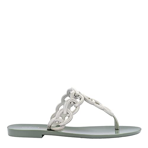 CHINELO MELISSA SUCCESS VERDE/BEGE/PRETO 33240 TAMANHO:38;COR:VERDE
