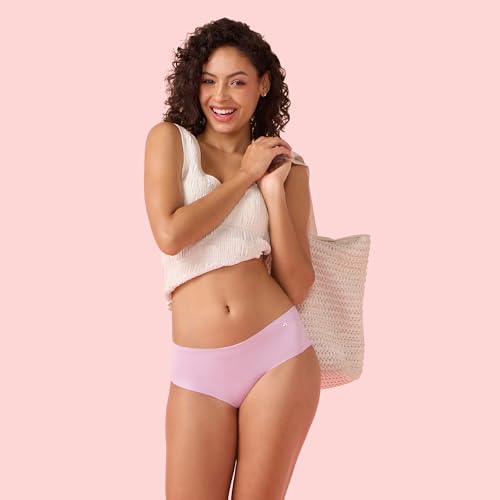 Image of Enamor Innovations Invisi, All Day Comfort, Mid Waist Hipster Panty for Women - No Visible Panty Lines, Sweat Wicking, Free Cut, Full Coverage - PH40