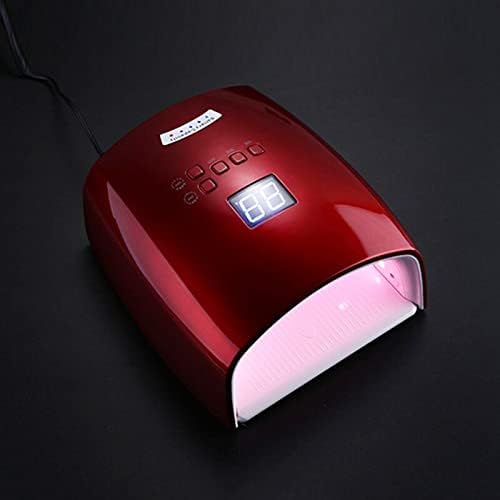 Nail Dryers 48W Red Light Rechargeable Nail Lamp UV Light for Nails Wireless Nail Blower Dryer Cordless Nail UV LED Lamp Nail lamp (Color : Red Light Plugs Type : AU)