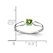 Imagen de 14 ct oro blanco 4 mm Peridot anillo