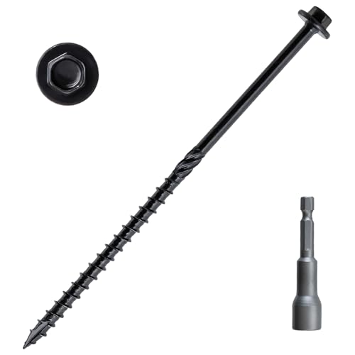 LIONMAX Hex Head Lag Screws 6 Inch 60PCS