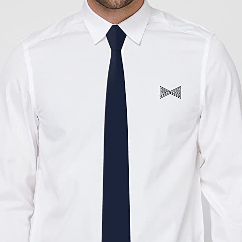 Image of Men's Oxford Matt Neckties Solid Color for Adults Tuxedo Classic Design, by Bow Tie Hosue