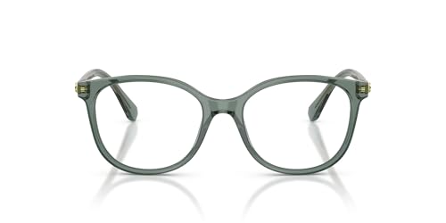 Swarovski Armação quadrada para óculos de grau Sk2002, Lente verde transparente/demonstração, 51 mm