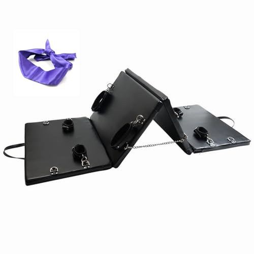 Sex Toys Bondage BDSM Kit Bondage Cuffs Kit Pad and Sexy Underwear Restraints Set with Seat,Wrist and Ankle Cuffs Sunglasses YL1818