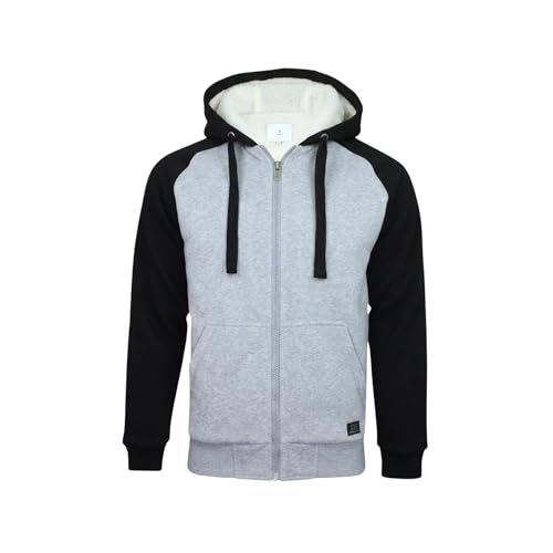Veste à capuche zippée homme chaude en sherpa pour vos sorties décontractées en ville