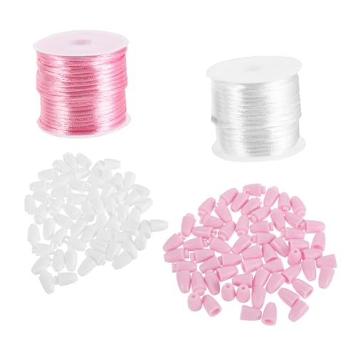 Conectores para collares con cierre desprendible, hilo de nailon y kit de bisutería 2