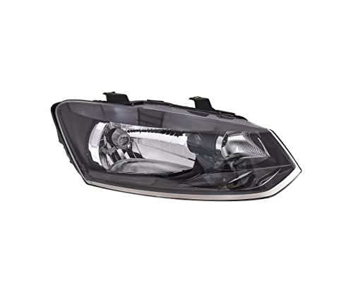 EDA PREMIUM cars Headlight, Headlamp Right 6R1941016C fits VW POLO V 2009-2014 with motor for headlamp levelling, single, H4, ECE