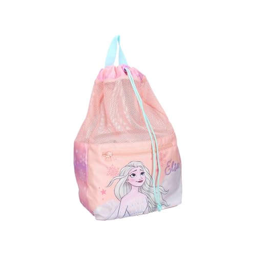 mybagstory - Sac de sport pour fille La reine des Neiges - Enfant - Ecole - Garderie - maternelle - Sac fille - Taille 40 cm - Bretelles réglables - Ficelle -...