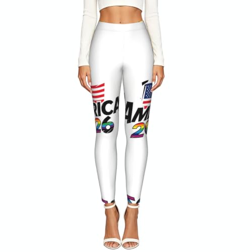 Leggings elásticos para mujer con estampados opacos cómodos 2