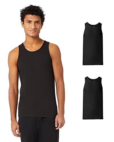 32 Degrees Cool Men’s 2-Pack Ribbed Undershirts Tank | Lightweight | Soft To Touch, Black, Medium #TOP10