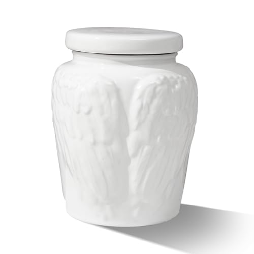 Angel Wings Ceramic Decorative Urns for Human Adult Male or
