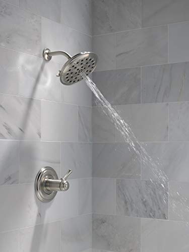 Douchette Delta anti-calcaire Touch-Clean en acier inoxydable